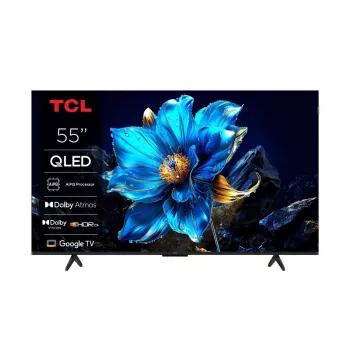 TCL 55T69C 55 Zoll QLED 4K Ultra HD TV, Direct-LED, Google TV, HDR10+, 60Hz, Dolby Atmos, Wi‑Fi/Bluetooth