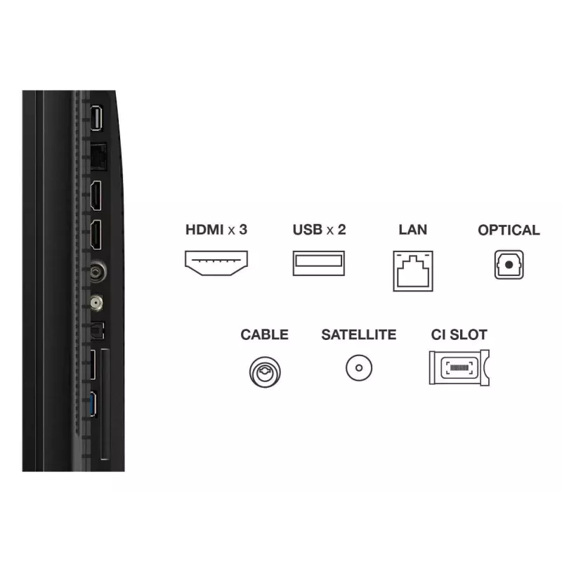TCL T69C 43T69C TV 109,2 cm (43 Zoll) 4K Ultra HD Smart TV Wi-Fi Schwarz 350 cd/m²