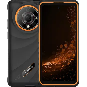 Smartphone Hammer Iron 6 — 6,56 Zoll IPS TFT, 128 GB, 6 GB RAM, Android 14, 4G, Schwarz