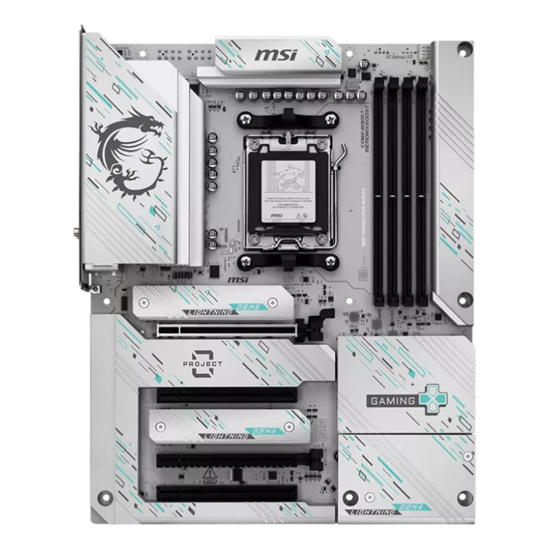 Motherboard MSI B850 GAMING PLUS WIFI PZ — AMD B850, Sockel AM5, ATX, DDR5, 4x DIMM, 3x M.2, Wi‑Fi, Bluetooth