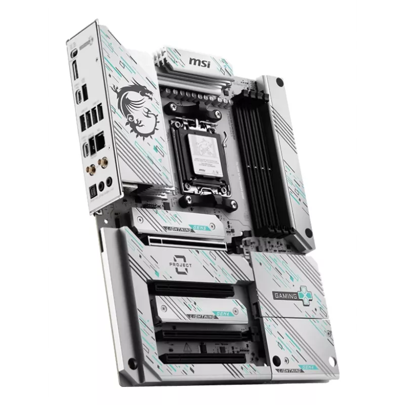 Motherboard MSI B850 GAMING PLUS WIFI PZ — AMD B850, Sockel AM5, ATX, DDR5, 4x DIMM, 3x M.2, Wi‑Fi, Bluetooth