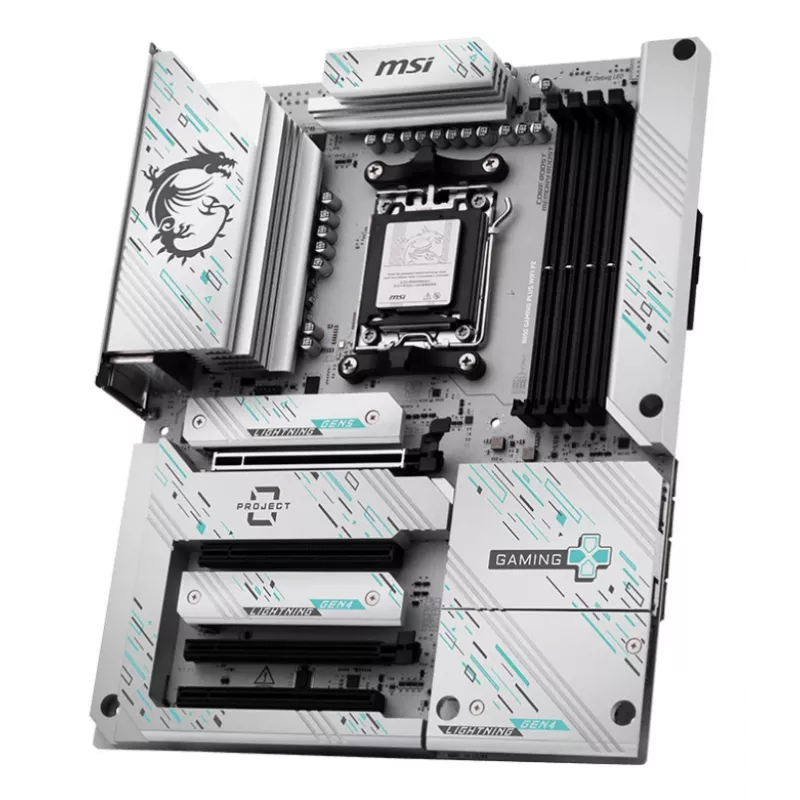 Motherboard MSI B850 GAMING PLUS WIFI PZ — AMD B850, Sockel AM5, ATX, DDR5, 4x DIMM, 3x M.2, Wi‑Fi, Bluetooth