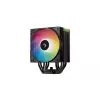 CPU-Luftkühler DeepCool AG500 BK ARGB V2 — Tower-Kühler für Intel- und AMD-Sockel, Lamellenkühler mit gestapelten Finnen, ARGB-Beleuchtung