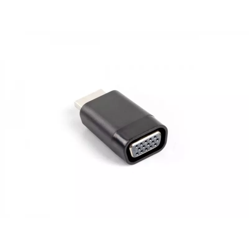 VGA-zu-HDMI-Adapter LANBERG AD-0016-BK, VGA (Stecker) auf HDMI (Buchse), schwarz