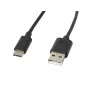 USB-Kabel LANBERG CA-USBO-10CC-0018-BK USB 2.0, USB A (Stecker) auf USB C (Stecker), 1,8 m, schwarz