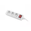 Stromverlängerung Lanberg PS1-03E-0150-W 1,5 m 3 AC-Ausgänge Innenbereich Weiß