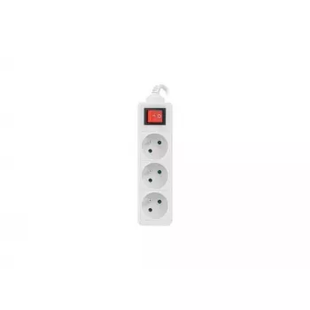 Stromverlängerung Lanberg PS1-03E-0150-W 1,5 m 3 AC-Ausgänge Innenbereich Weiß