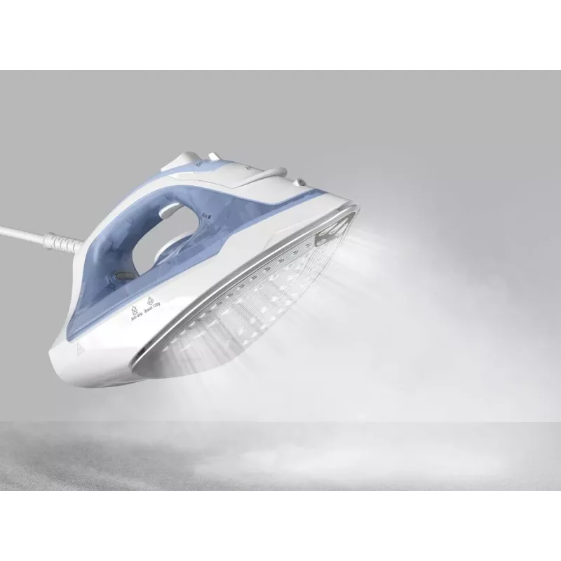 Tefal Virtuo 30 FV2C41E0 Bügeleisen Trocken- und Dampfbügeleisen Keramik-Bügelsohle 2000 W Blau, Weiß