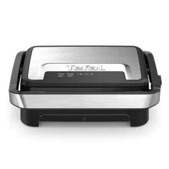 Kontaktgrill Tefal Inicio Compact GC270D10 — rechteckig 1000 W, Grillrost-Oberseite, schwarz/Edelstahl