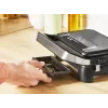 Kontaktgrill Tefal Inicio Compact GC270D10 — rechteckig 1000 W, Grillrost-Oberseite, schwarz/Edelstahl