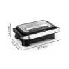 Kontaktgrill Tefal Inicio Compact GC270D10 — rechteckig 1000 W, Grillrost-Oberseite, schwarz/Edelstahl