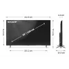 Sharp 55HP5265E TV 139,7 cm (55 Zoll) 4K Ultra HD Smart TV Wi-Fi Schwarz