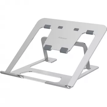 Fellowes Alumia Laptop-Riser tragbarer Laptop-Ständer max. Größe 15 Zoll max. Gewicht 5 kg Silber