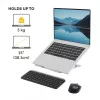 Fellowes Alumia Laptop-Riser tragbarer Laptop-Ständer max. Größe 15 Zoll max. Gewicht 5 kg Silber