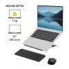 Fellowes Alumia Laptop Riser Tragbarer Laptopständer Max. Größe 15 Zoll Max. Gewicht 5kg Schwarz