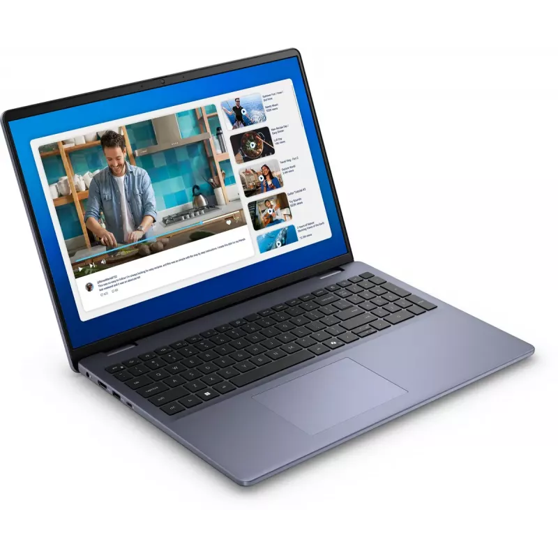 DELL DC16251 Intel Core 7 150U Laptop 40,6 cm (16 Zoll) Full HD+ 16 GB DDR5-SDRAM 512 GB SSD Wi-Fi 6E (802.11ax) Ubuntu Linux Blau