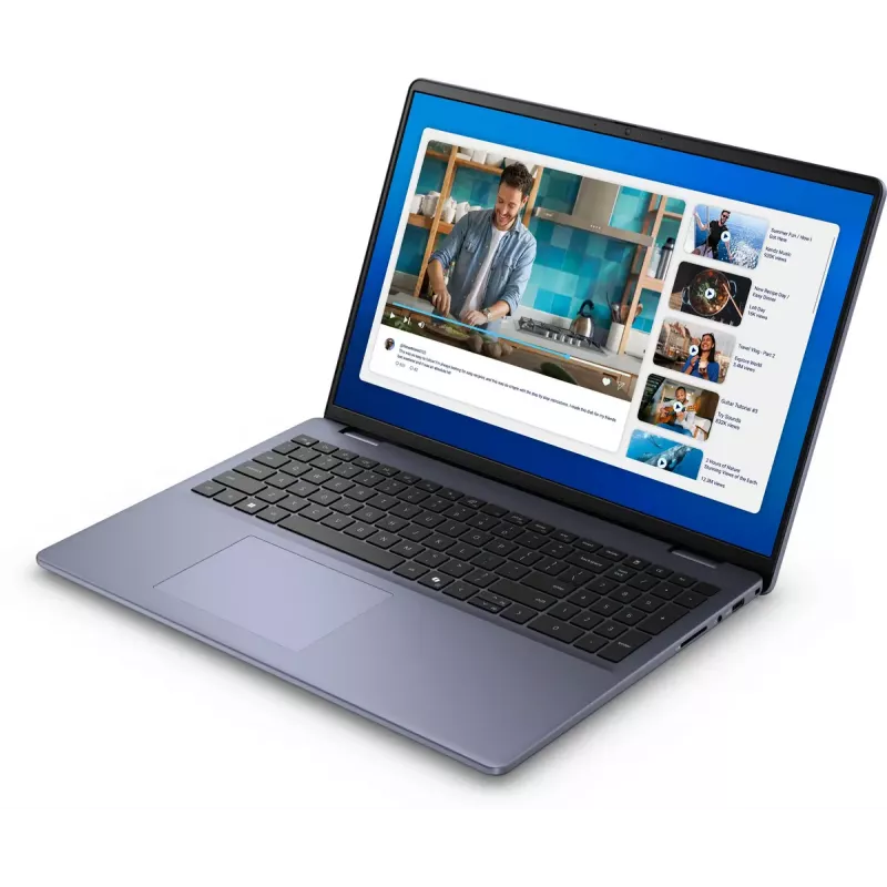 DELL DC16251 Intel Core 7 150U Laptop 40,6 cm (16 Zoll) Full HD+ 16 GB DDR5-SDRAM 512 GB SSD Wi-Fi 6E (802.11ax) Ubuntu Linux Blau