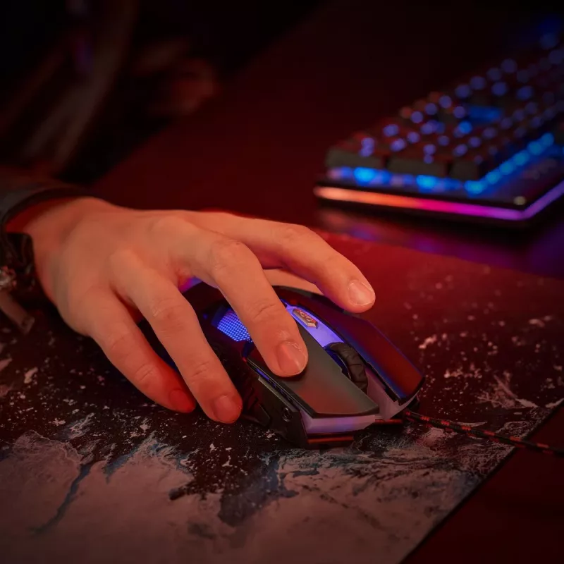 Gaming-Maus Acer Nitro NMW200 — beidhändig, optisch 7200 DPI, 7 Tasten, USB Typ-A, schwarz