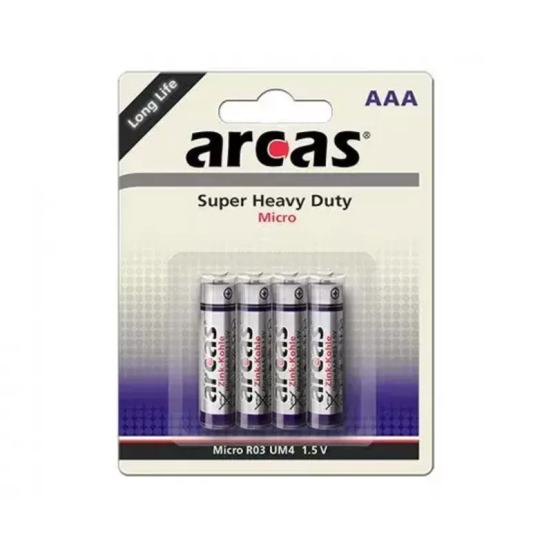 Einwegbatterie Arcas 107 00403 AAA Zink-Kohle