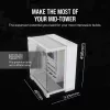 CORSAIR PC-Gehäuse – iCUE LINK 6500X RGB Mid-Tower Dual Chamber Weiß