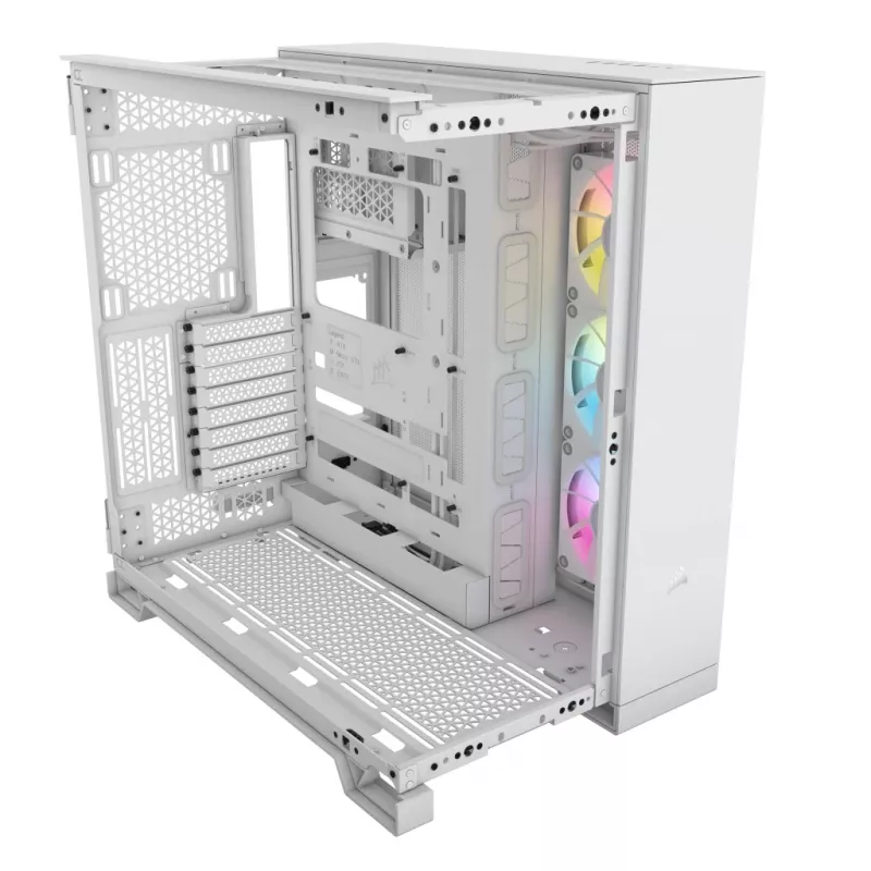 CORSAIR PC-Gehäuse – iCUE LINK 6500X RGB Mid-Tower Dual Chamber Weiß