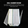 CORSAIR PC-Gehäuse – iCUE LINK 6500X RGB Mid-Tower Dual Chamber Weiß