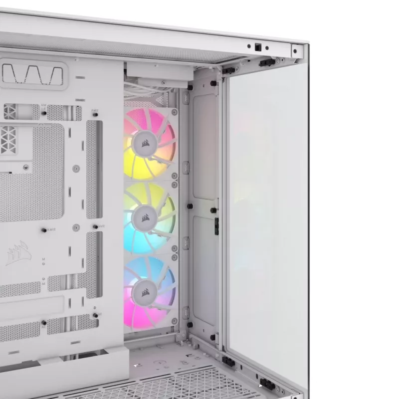 CORSAIR PC-Gehäuse – iCUE LINK 6500X RGB Mid-Tower Dual Chamber Weiß