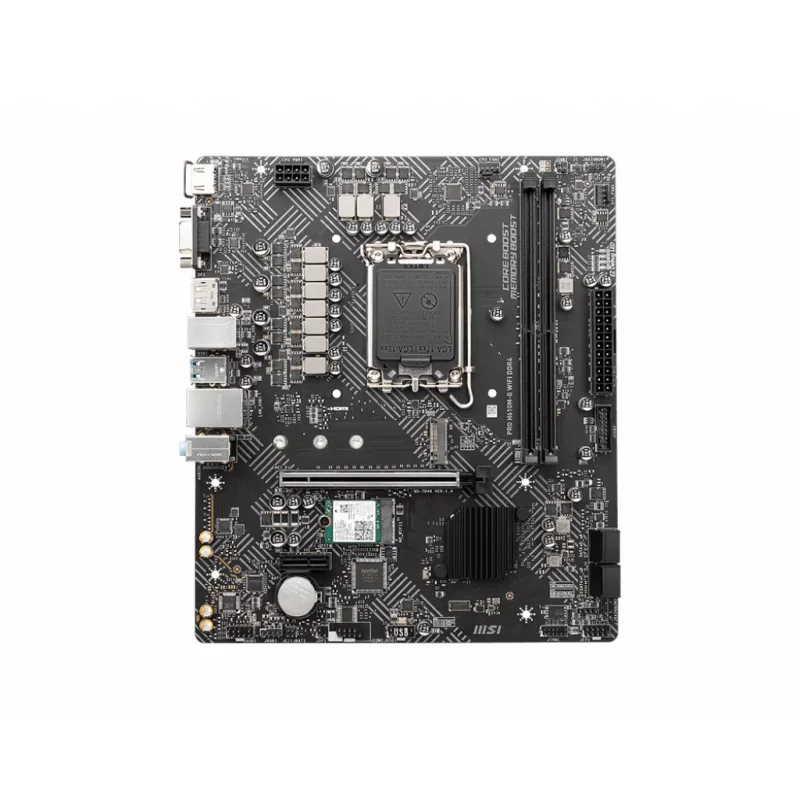Motherboard MSI PRO H610M-G WIFI DDR4, Intel H610, LGA 1700, micro ATX, 2x DIMM, 64GB, Wi‑Fi 5, Bluetooth 4.2, 4x SATA III