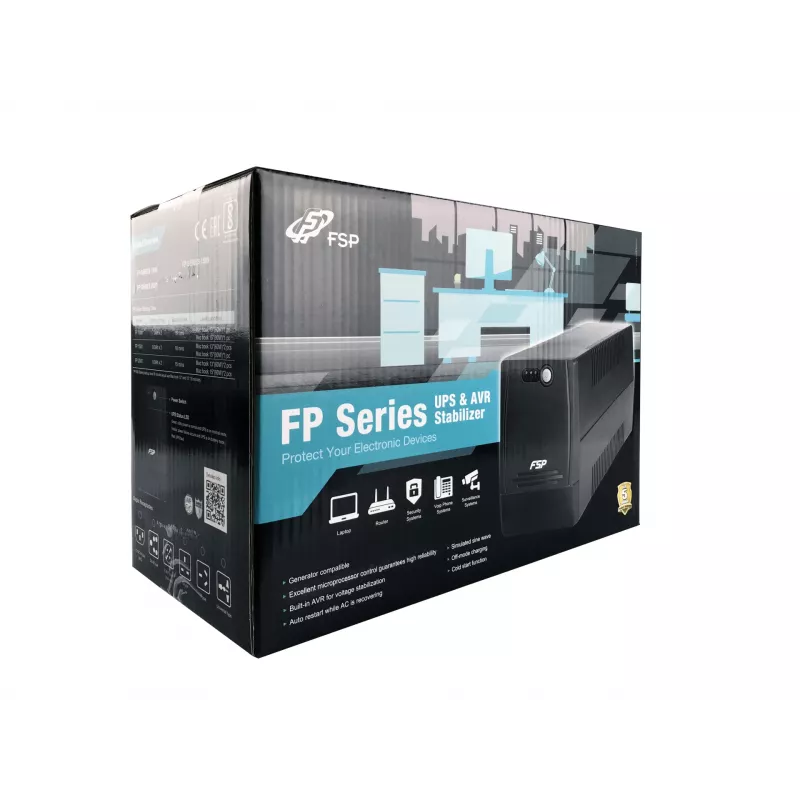 FSP FP 2000 unterbrechungsfreie Stromversorgung (USV) Line-Interactive 2 kVA 1200 W 4 AC-Ausgänge