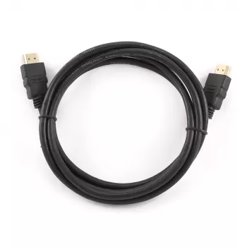 Gembird CC-HDMI4-1M HDMI-2.0-Kabel mit Ethernet, Stecker–Stecker, vergoldete Anschlüsse, 1 m, schwarz, Bulk-Verpackung