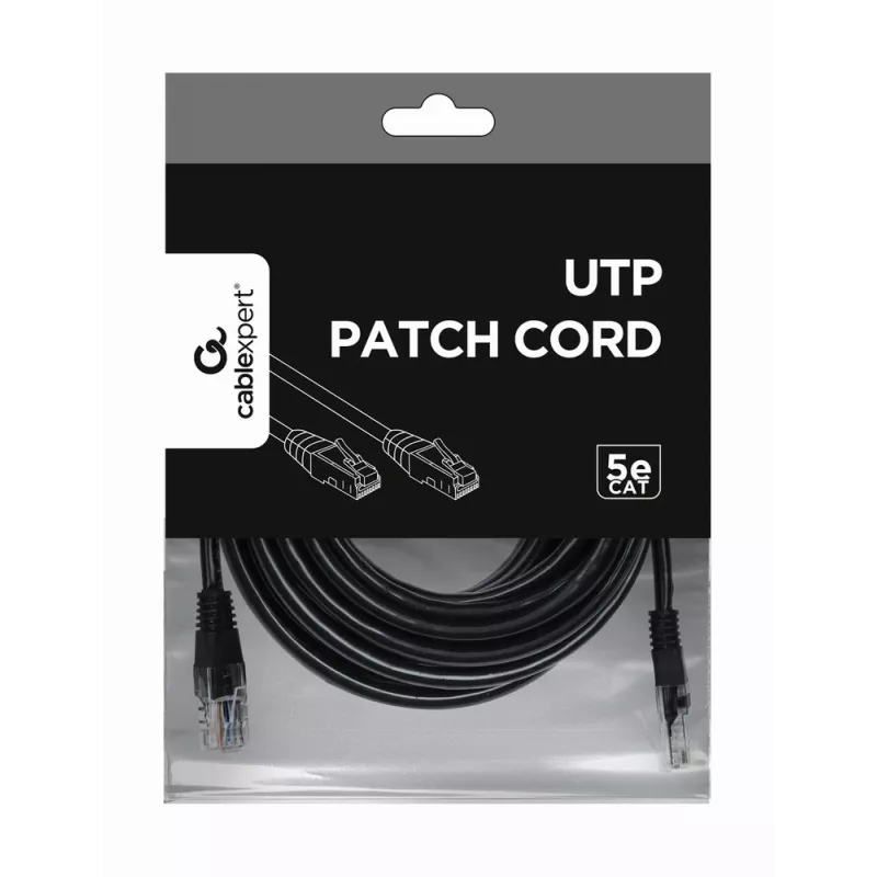GEMBIRD Patchkabel - Cat 5e - UTP - 5 m - Schwarz