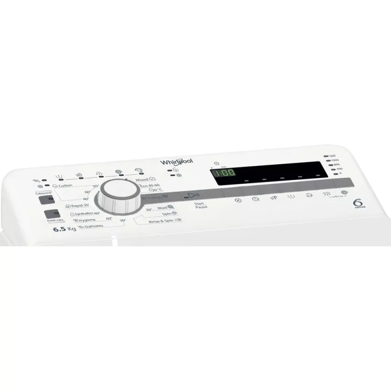 Whirlpool TDLR 65230SS EU/N Waschmaschine Toplader 6,5 kg 1151 U/min Weiß