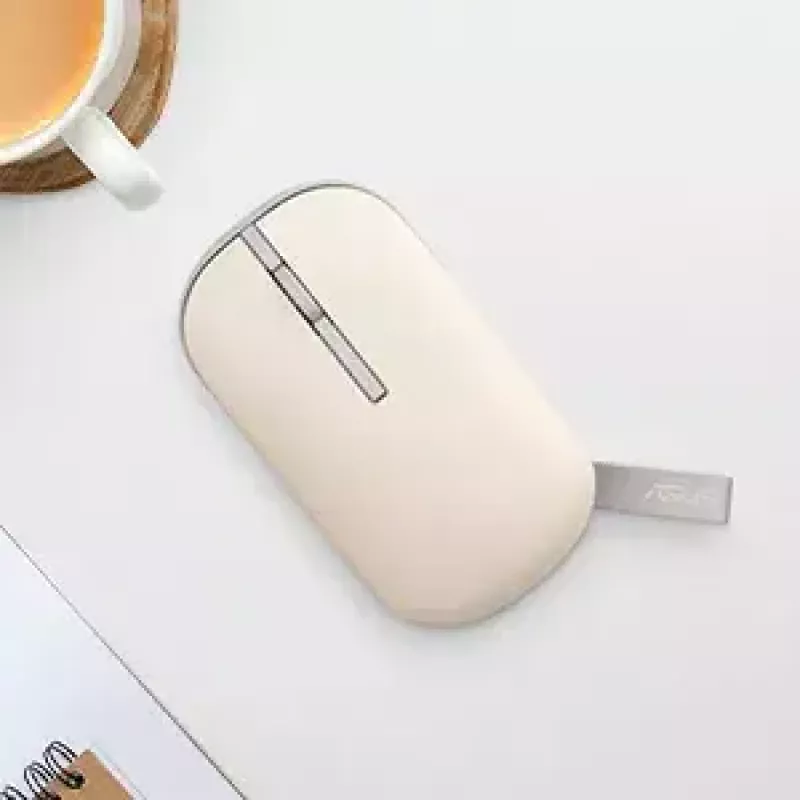 ASUS Marshmallow MD100 Maus Office Beidhändig RF Wireless + Bluetooth Optisch 1600 DPI