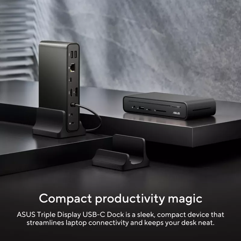 ASUS Triple Display USB-C Dock DC300 Docking USB 3.2 Gen 2 (3.1 Gen 2) Type-C Schwarz