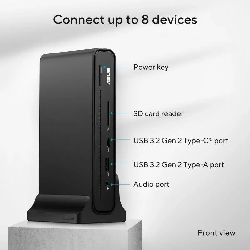 ASUS Triple Display USB-C Dock DC300 Docking USB 3.2 Gen 2 (3.1 Gen 2) Type-C Schwarz
