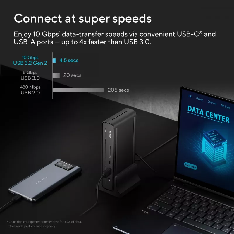 ASUS Triple Display USB-C Dock DC300 Docking USB 3.2 Gen 2 (3.1 Gen 2) Type-C Schwarz