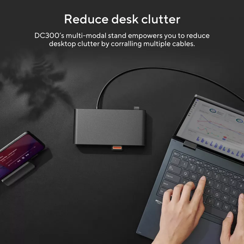ASUS Triple Display USB-C Dock DC300 Docking USB 3.2 Gen 2 (3.1 Gen 2) Type-C Schwarz