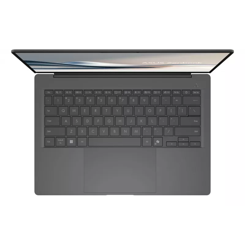 Laptop ASUS Zenbook A14 UX3407RA-QD010W — Qualcomm Snapdragon X1E-78-100, 14 Zoll WUXGA, 32 GB RAM, 1 TB SSD, Windows 11 Home, Grau