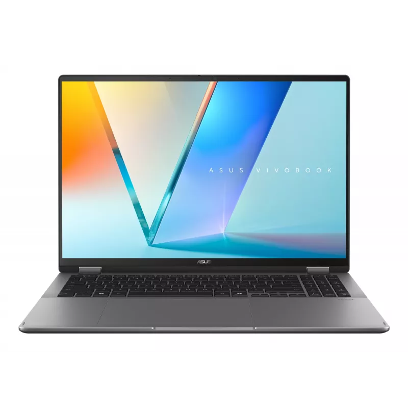 ASUS Vivobook 16 Flip TP3607SA-RJ033W Copilot+ PC Intel Core Ultra 7 256V Hybrid (2-in-1) 40,6 cm (16 Zoll) Touchscreen 3K 16 GB LPDDR5x-SDRAM 1 TB SSD Wi-Fi 7 (802.11be) Windows 11 Home Schwarz, Grau