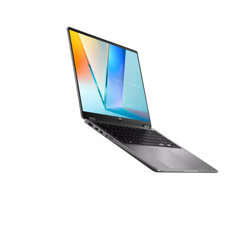 ASUS Vivobook 16 Flip TP3607SA-RJ033W Copilot+ PC Intel Core Ultra 7 256V Hybrid (2-in-1) 40,6 cm (16 Zoll) Touchscreen 3K 16 GB LPDDR5x-SDRAM 1 TB SSD Wi-Fi 7 (802.11be) Windows 11 Home Schwarz, Grau