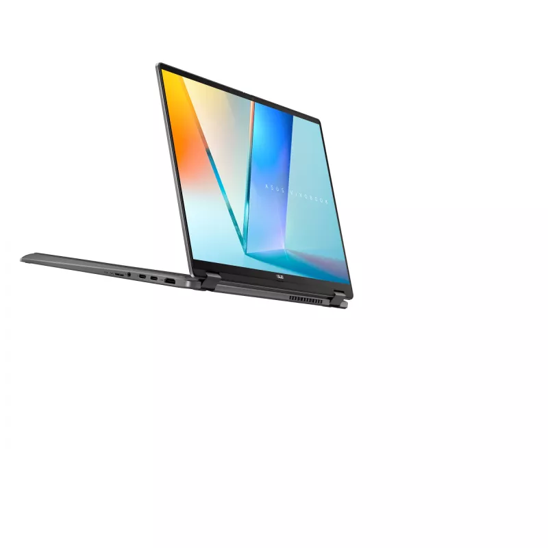 ASUS Vivobook 16 Flip TP3607SA-RJ033W Copilot+ PC Intel Core Ultra 7 256V Hybrid (2-in-1) 40,6 cm (16 Zoll) Touchscreen 3K 16 GB LPDDR5x-SDRAM 1 TB SSD Wi-Fi 7 (802.11be) Windows 11 Home Schwarz, Grau