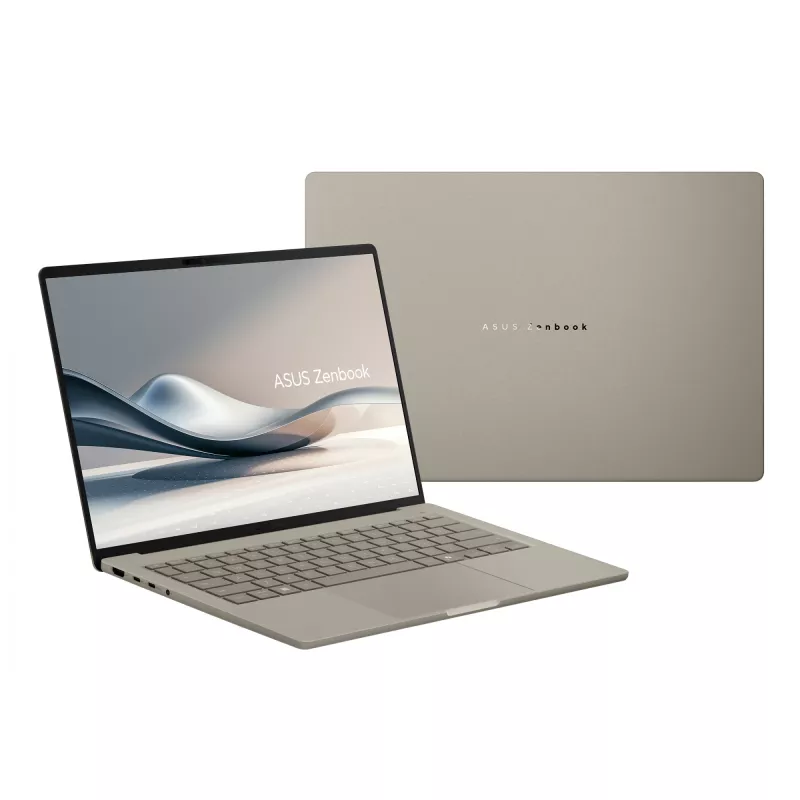 ASUS Zenbook A14 UX3407QA-QD202W Copilot+ PC Snapdragon X1-26-100 Laptop 35,6 cm (14 Zoll) WUXGA 16 GB LPDDR5x-SDRAM 512 GB SSD Wi-Fi 6E (802.11ax) Windows 11 Home Beige