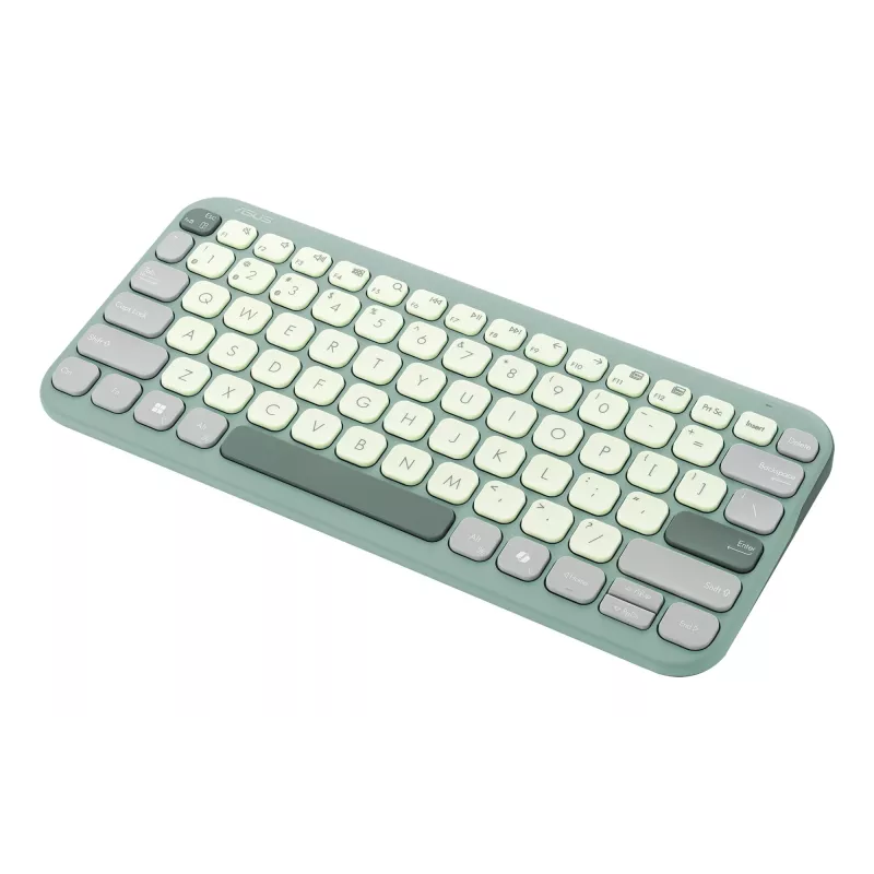 Wireless Bluetooth Keyboard ASUS Marshmallow KW100 — US International Layout, kompaktes Design