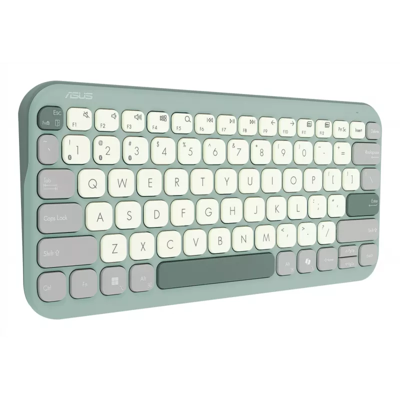 Wireless Bluetooth Keyboard ASUS Marshmallow KW100 — US International Layout, kompaktes Design