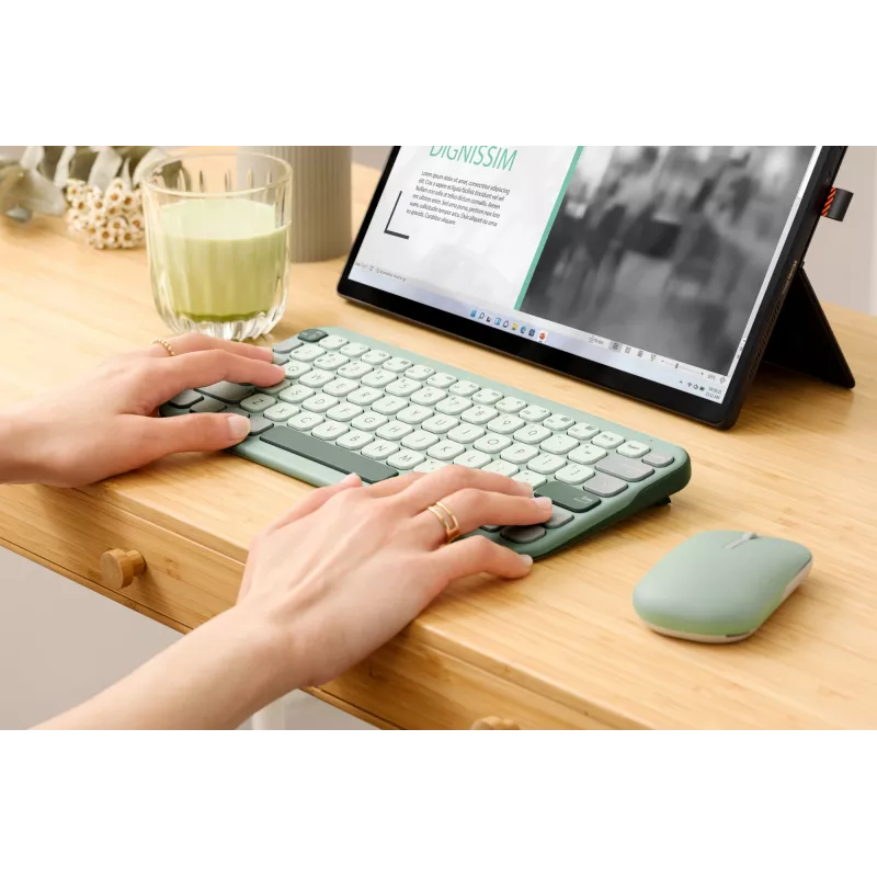 Wireless Bluetooth Keyboard ASUS Marshmallow KW100 — US International Layout, kompaktes Design