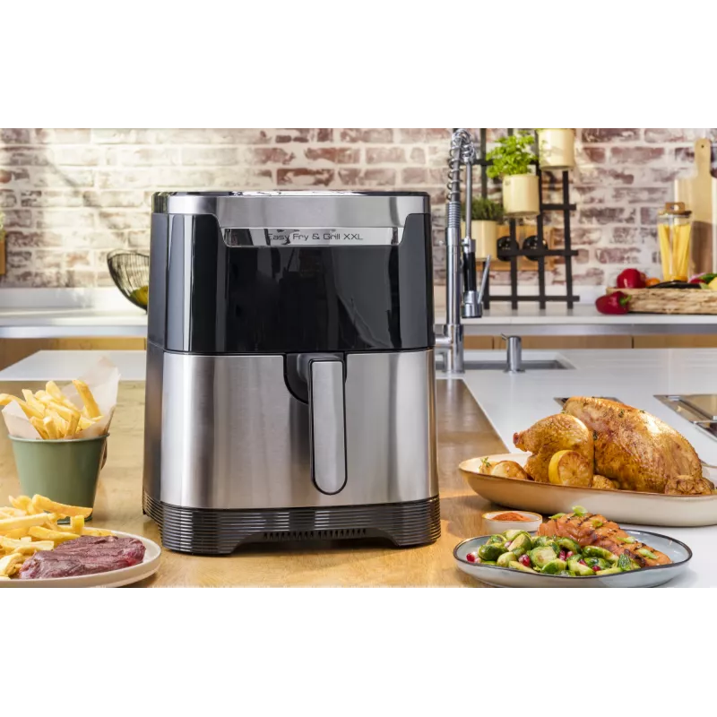 Tefal Easy Fry & Grill EY801D 6,5 L Standgerät 1650 W Heißluftfritteuse Edelstahl