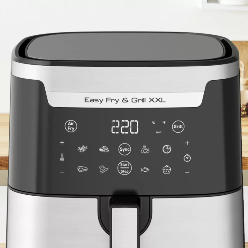 Tefal Easy Fry & Grill EY801D 6,5 L Standgerät 1650 W Heißluftfritteuse Edelstahl