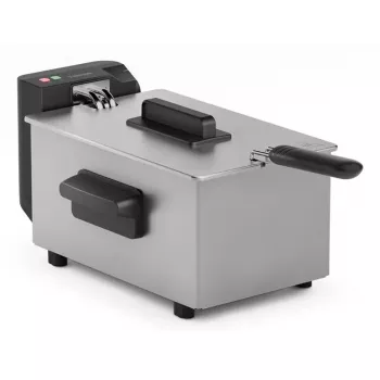 Fritteuse Tristar FR-9334 – einzelne 3 L Kapazität, 2000 W, Drehregler, silber