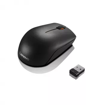 Lenovo Wireless Compact Maus 300 Schwarz, 1000 DPI, 2,4 GHz