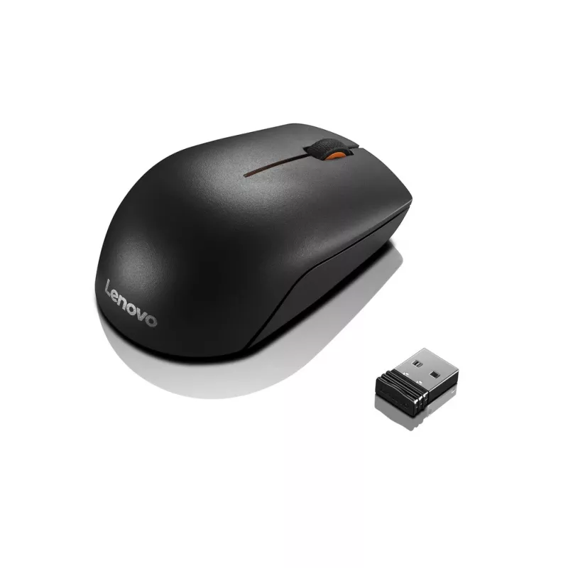 Lenovo Wireless Compact Maus 300 Schwarz, 1000 DPI, 2,4 GHz